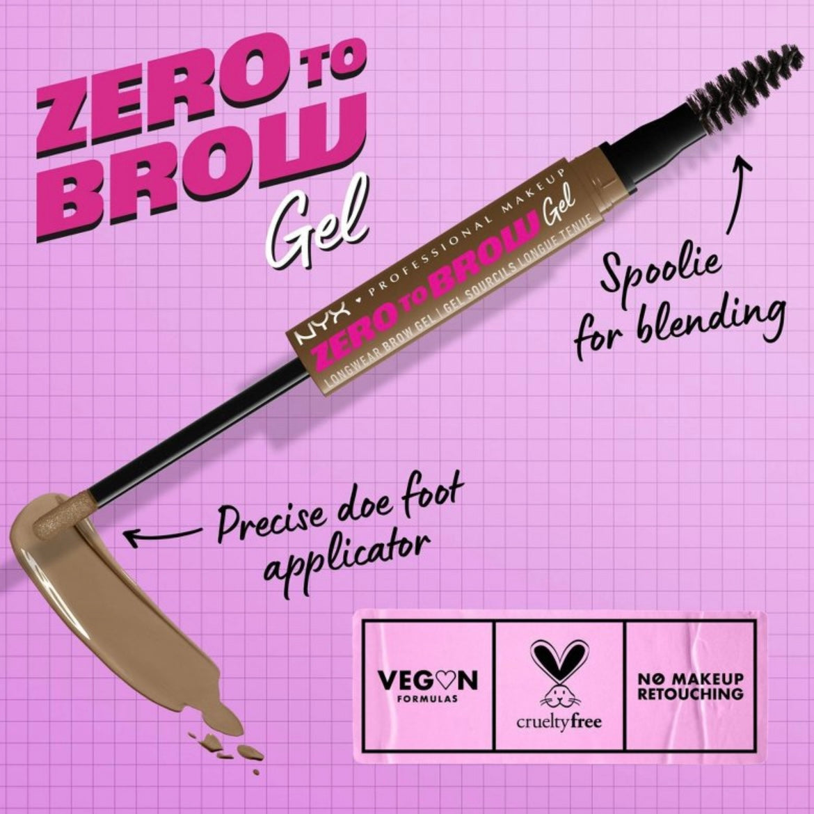 NYX Professional Makeup Zero to Brow Longwear Eyebrow Gel