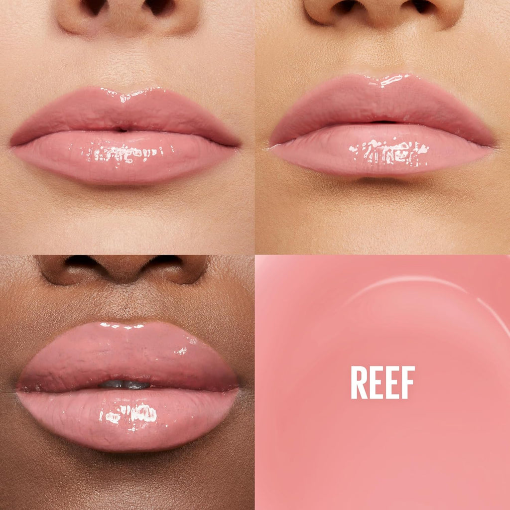 Maybelline Lifter Gloss Plumping Lip Gloss with Hyaluronic Acid - REEF