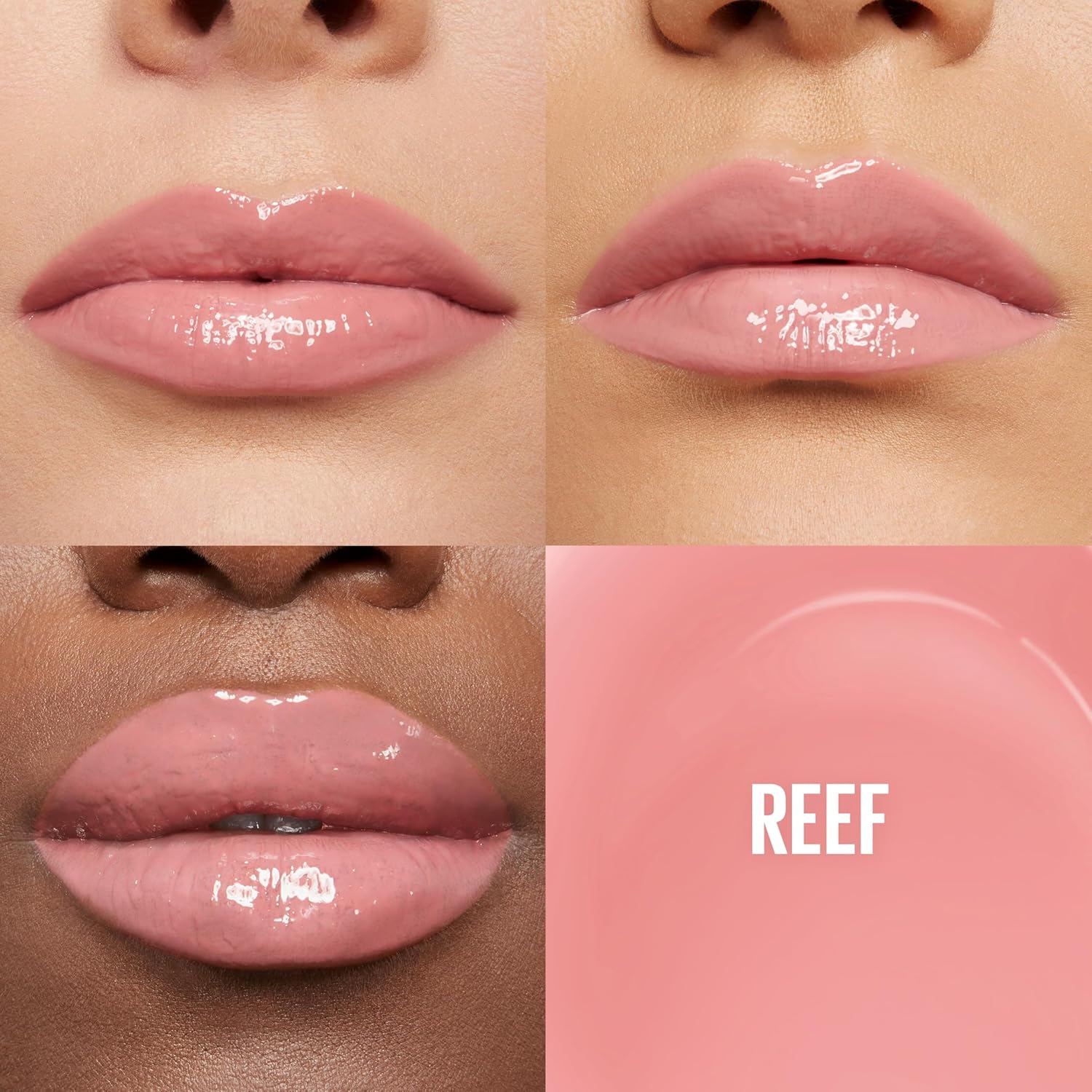Maybelline Lifter Gloss Plumping Lip Gloss with Hyaluronic Acid - REEF