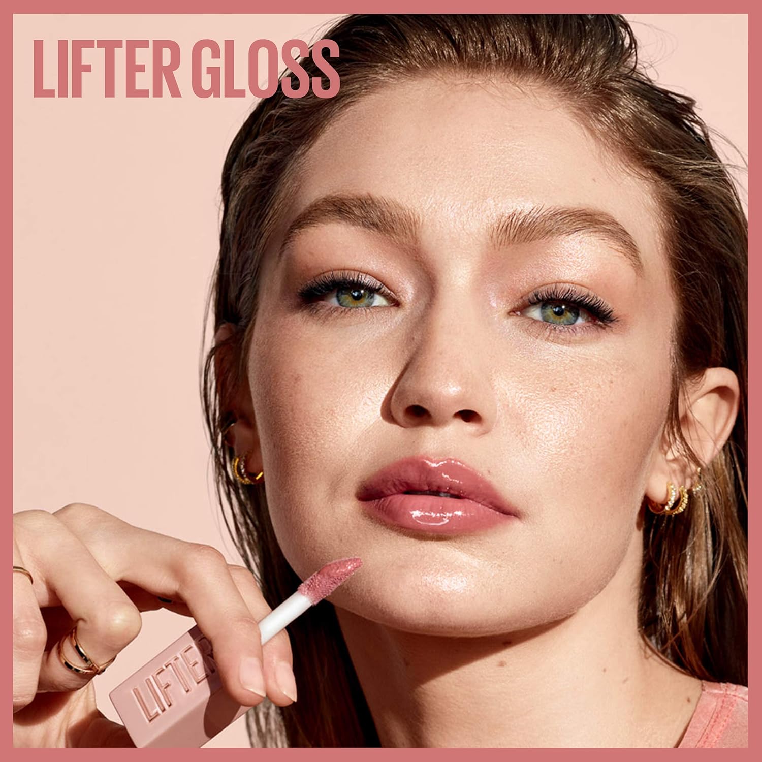 Maybelline Lifter Gloss Plumping Lip Gloss with Hyaluronic Acid - REEF