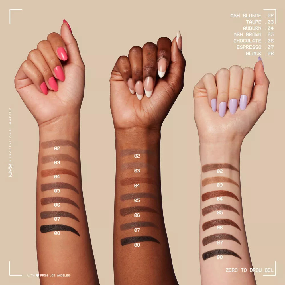 NYX Professional Makeup Zero to Brow Longwear Eyebrow Gel